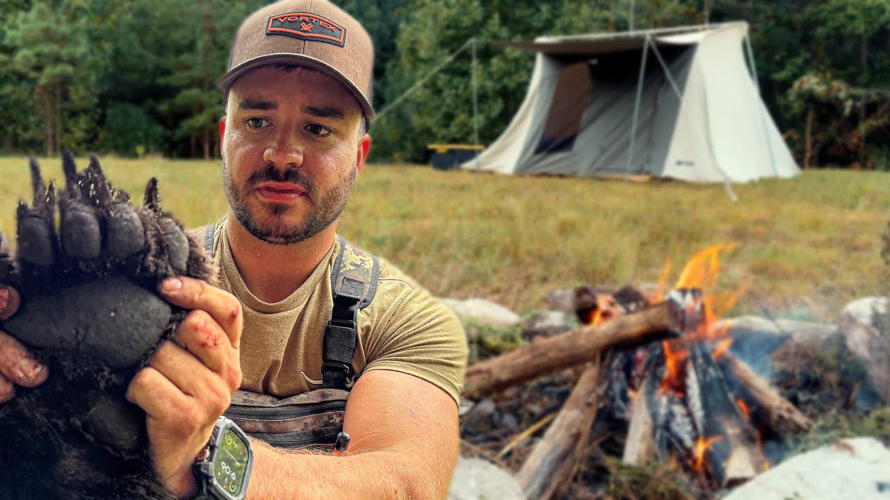 Camping and Bear Hunting with Russian Dogs! (Laika)