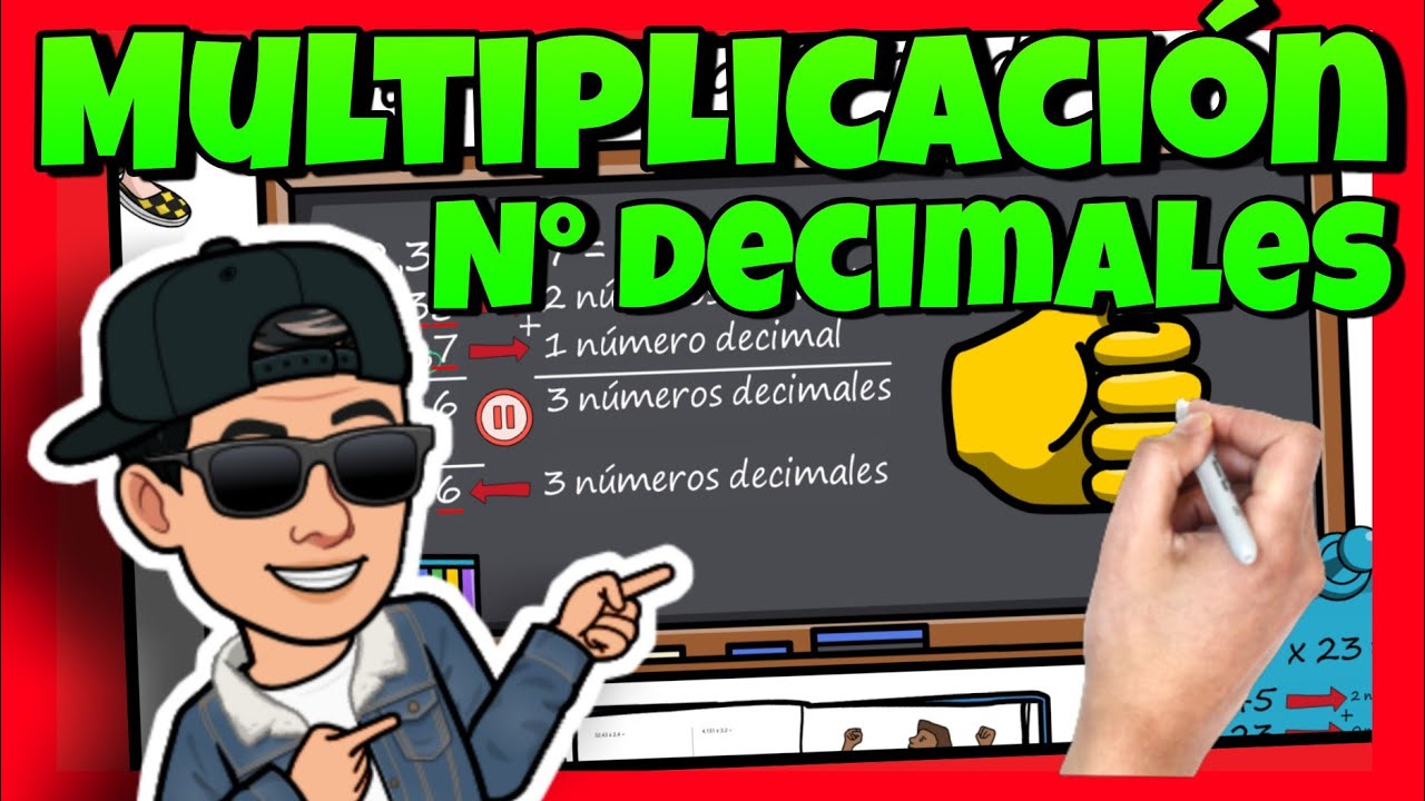 ✅  MULTIPLICACIÓN con NÚMEROS DECIMALES ❌ [paso a paso] para NIÑOS de PRIMARIA