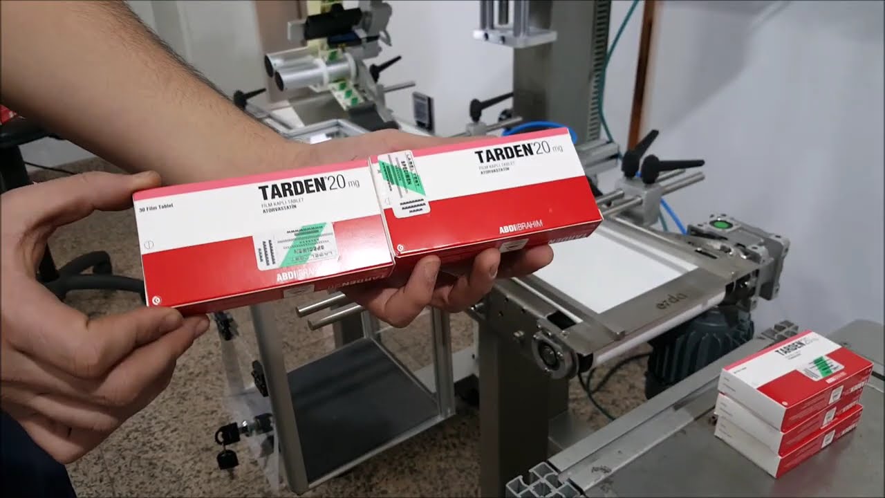ERDA Self Adhesive Top Labeller - ERDA Kendinden Yapışkanlı Üst Yüzey Etiketleme Makinesi
