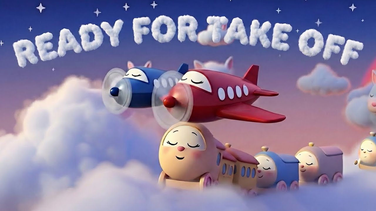 The Sleepy Plane: Ready For Take Off | Sleep Music For Babies & Kids | Bedtime Music For Toddlers |