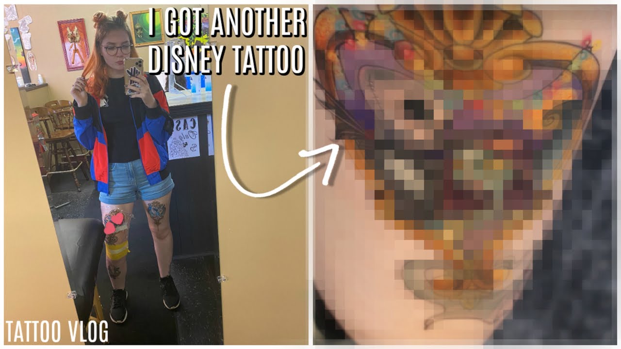 I GOT ANOTHER DISNEY TATTOO!?! | Tattoo VLOG