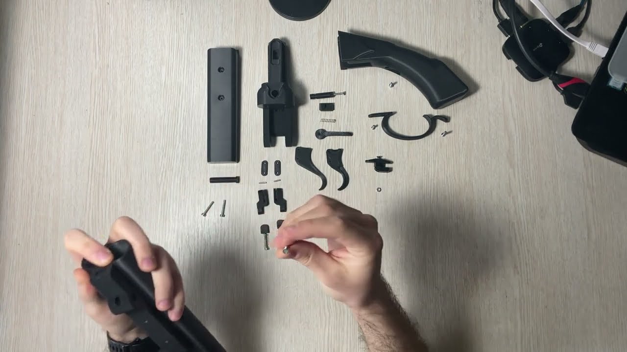 3d printed Airsoft Double Barrel Shotgun - Assembly guide