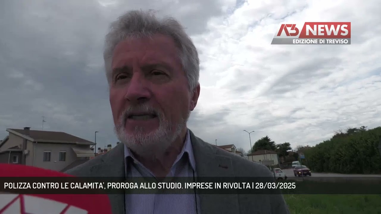 POLIZZA CONTRO LE CALAMITA', PROROGA ALLO STUDIO. IMPRESE IN RIVOLTA | 28/03/2025