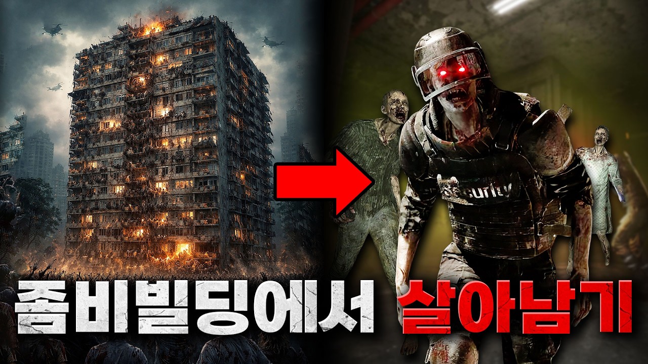 15층 전부 좀비로 가득한 빌딩에 갇혔습니다ㄷㄷ