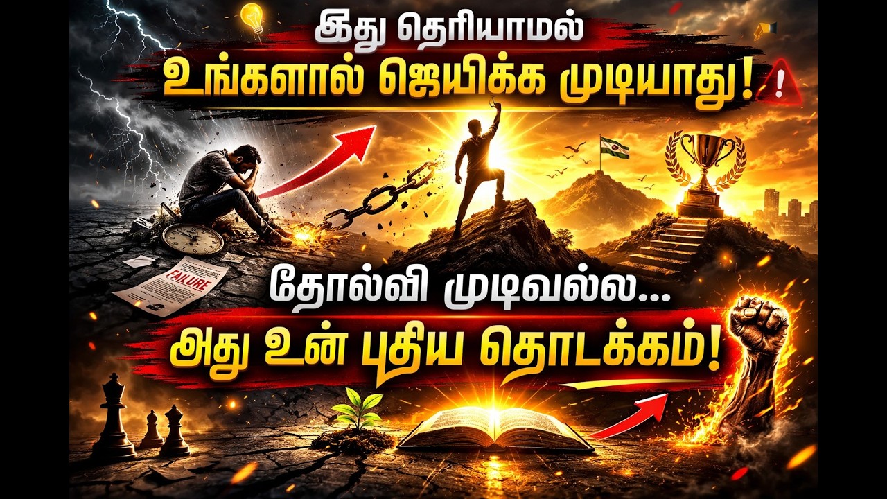 🎯 தோல்வி முடிவல்ல… 🔥அது உன் புதிய தொடக்கம்!💪