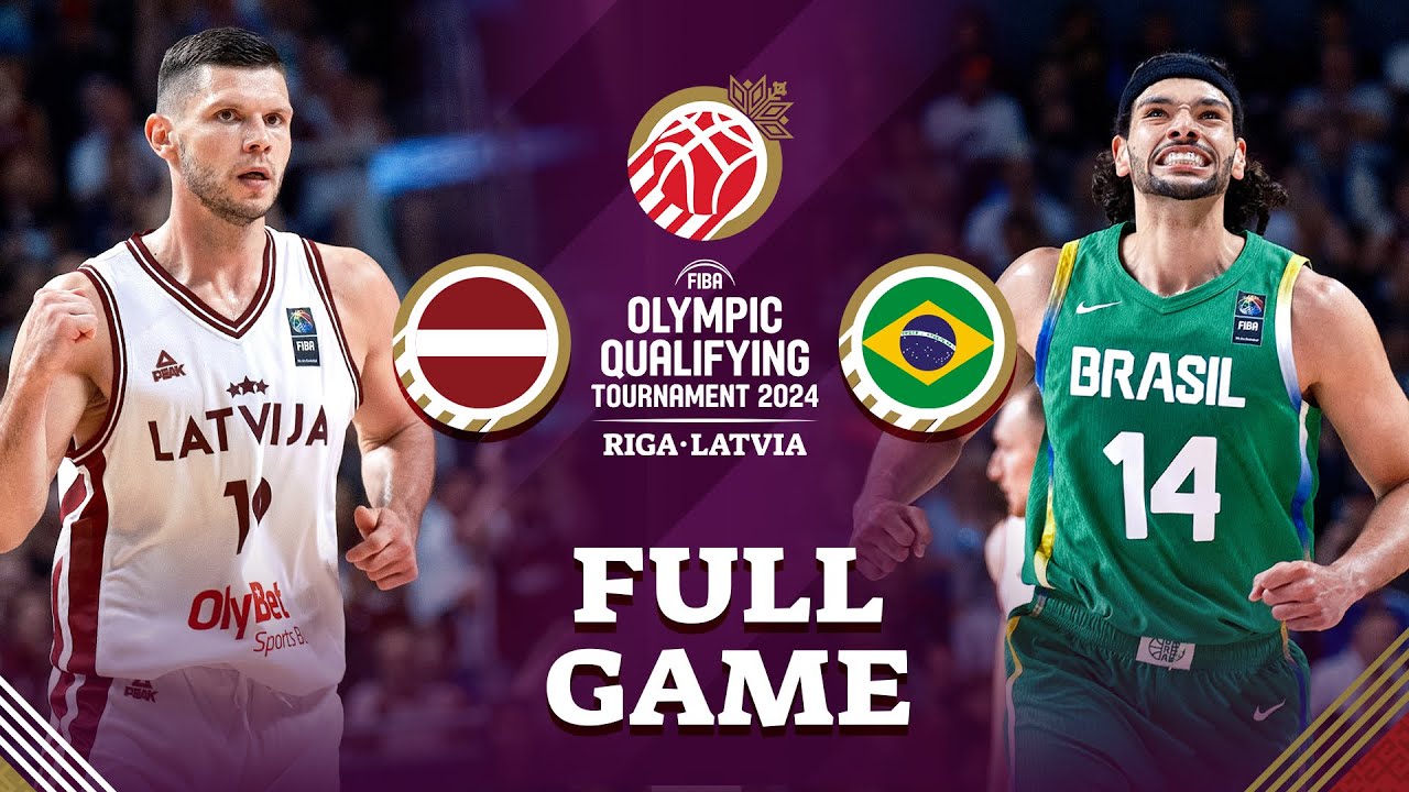 Latvia v Brazil | Full Basketball Game | FIBA Olympic Qualifying Tournament 2024 - Latvia