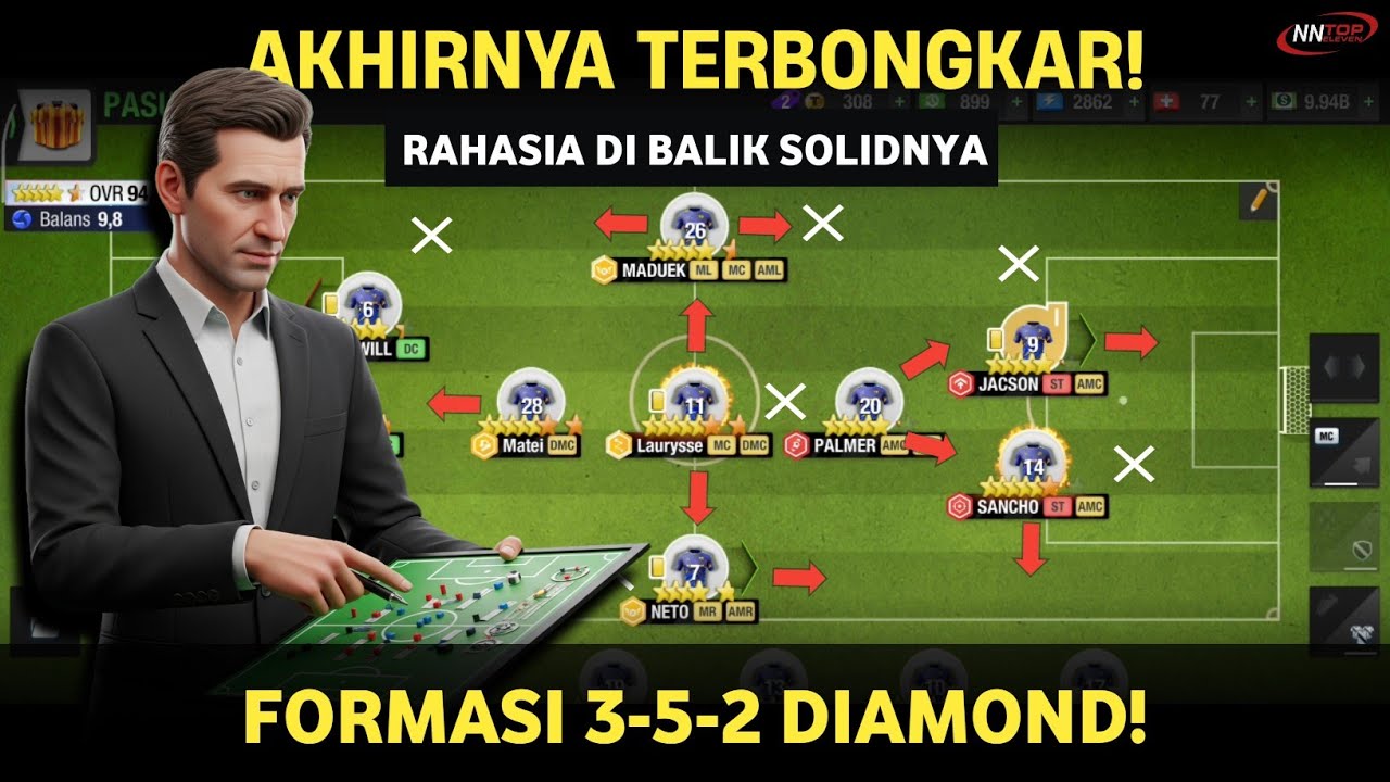 АВТОЗАБЕЙ МНОГО ГОЛОВ‼️ РАСКРЫТ СЕКРЕТ ФОРМАЦИИ 3-5-2 «БРИЛЛИАНТ» 🔥 TOP ELEVEN 2025