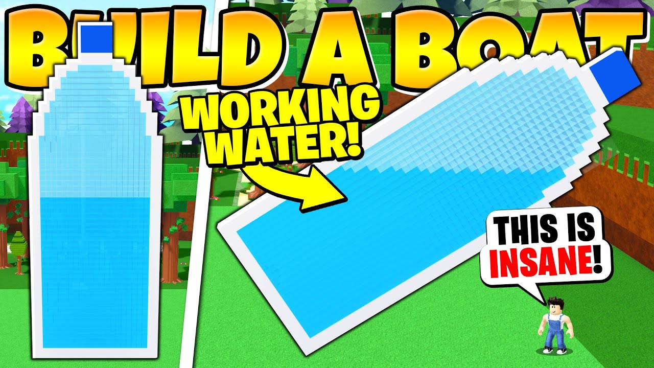 WORKING WATER BLOCKS In Build a Boat! *Insane*