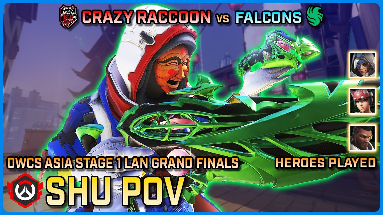 [ Shu ] Crazy Raccoon vs Team Falcons | Grand Finals | OWCS Asia LAN S1