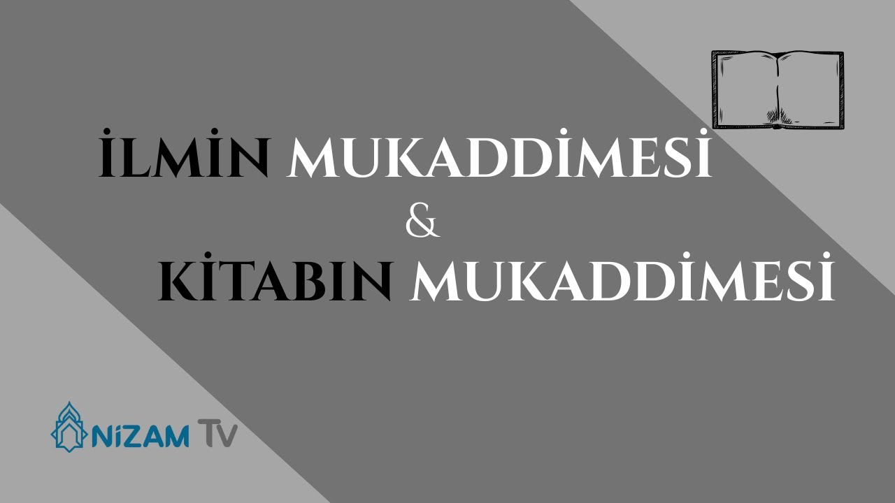 İlmin Mukaddimesi ve Kitabın Mukaddimesi