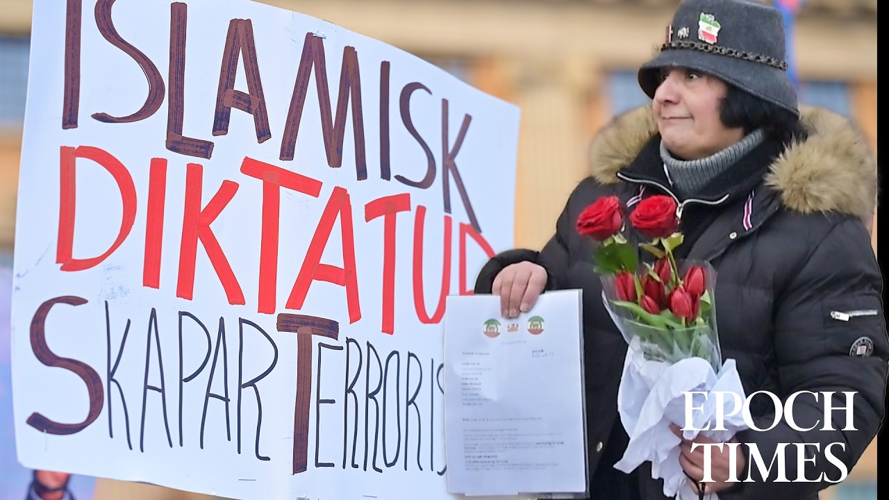 Iranska demonstranter överlämnade brev till UD