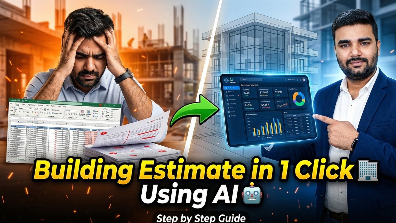 How to Do Building Estimation Using AI Tools | Step by Step Quantity Takeoff, Costing & BOQ Method