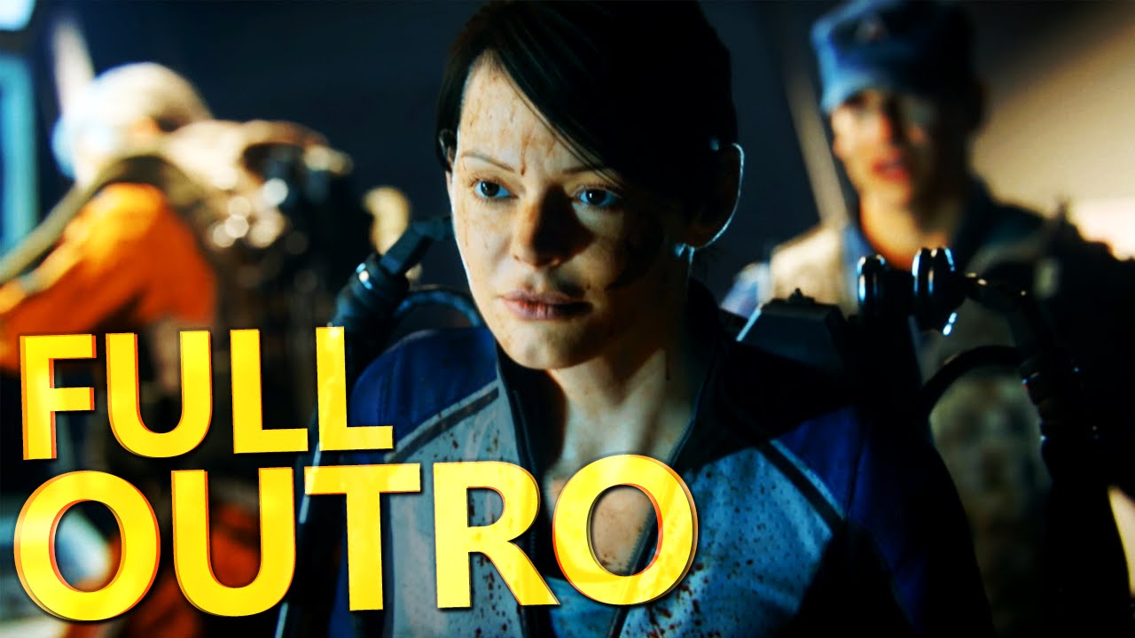 FULL CARRIER OUTRO CINEMATIC CUTSCENE! CoD: Advanced Warfare Exo Zombies Story & Easter Egg!