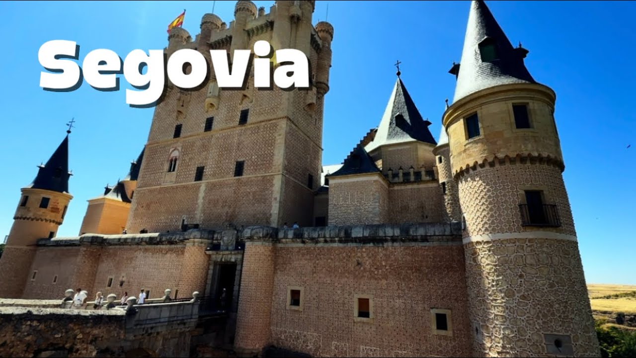 Walking Through Segovia Spain | 4K Scenic Walk of the Old Town, Aqueduct, Alcázar | 2025