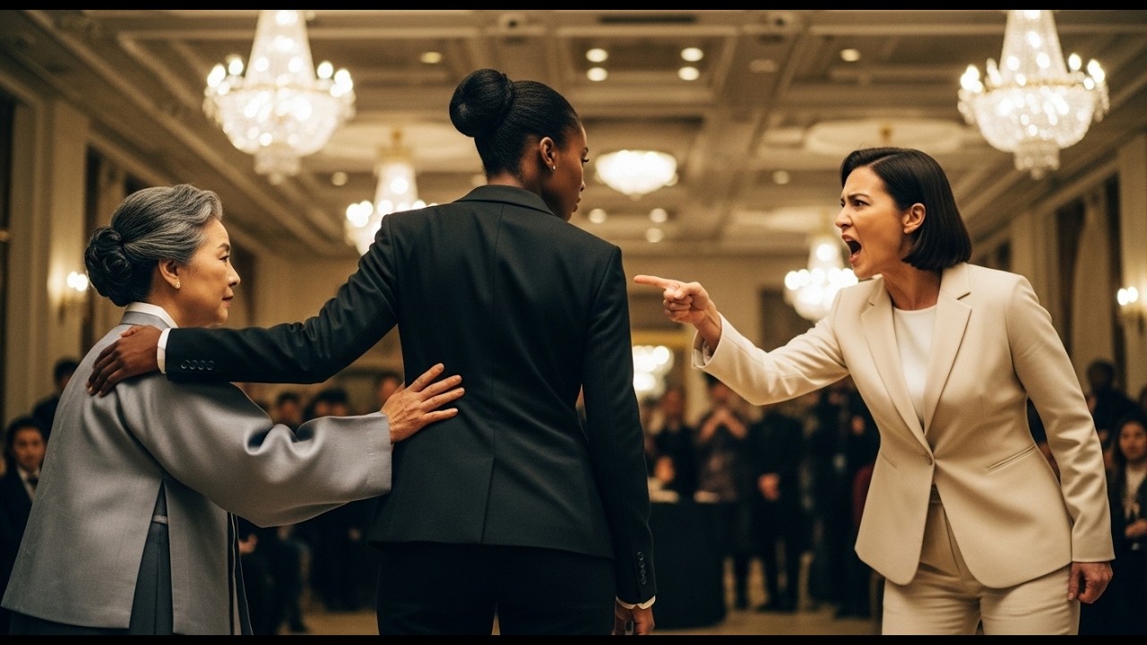 Old Woman Gets Humiliated In Public — Black Girl Defends Her Unaware She's The Korean Mafia Boss Mom