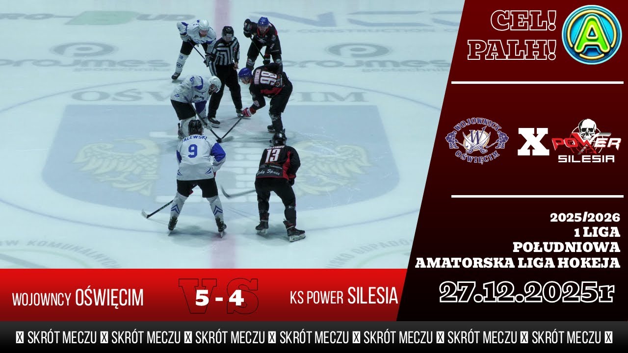 Wojownicy Oświęcim - KS Power Silesia || Skr&oacute;t Meczu || 1 Liga PALH