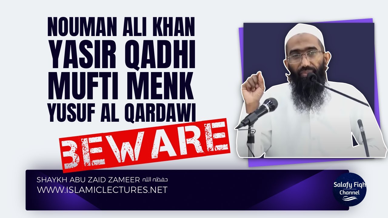 Kya Nouman Ali Khan, Mufti Menk, Yasir Qadhi, Yusuf Al-Qardawi Se ilm Hasil Kar Sakte Hain ??
