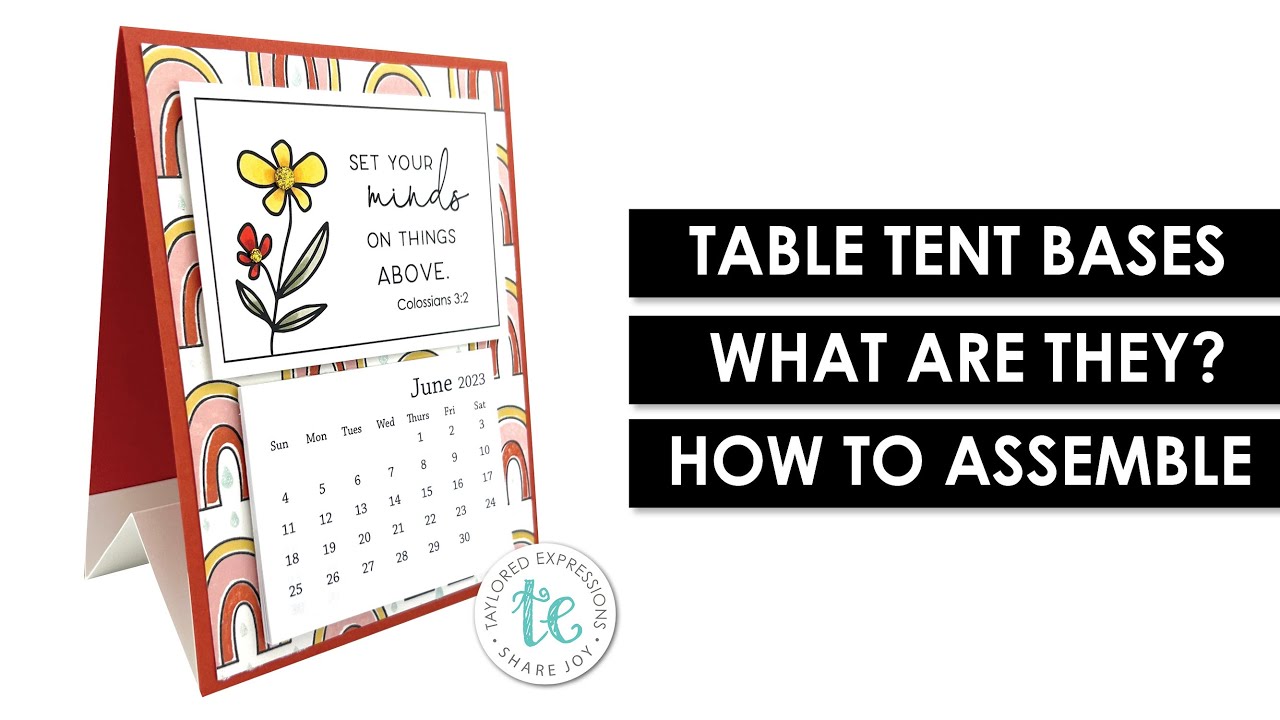 One Minute Tutorial | DIY Card & Paper Craft Project Standing Display | TE Table Tent Bases