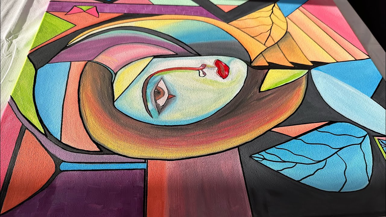 Abstract art tutorial #live