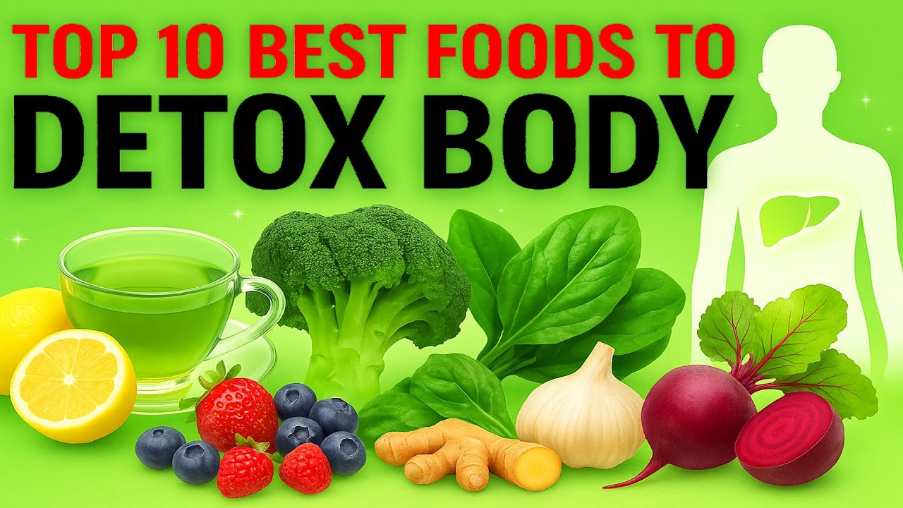Top 10 Best Foods to Detox Body || Natural Detox Foods