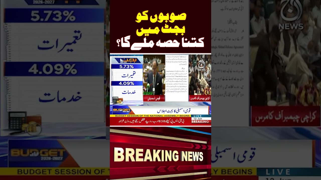 How Much Share for Provinces? Finance Minister Reveals Share in Budget 2026-27