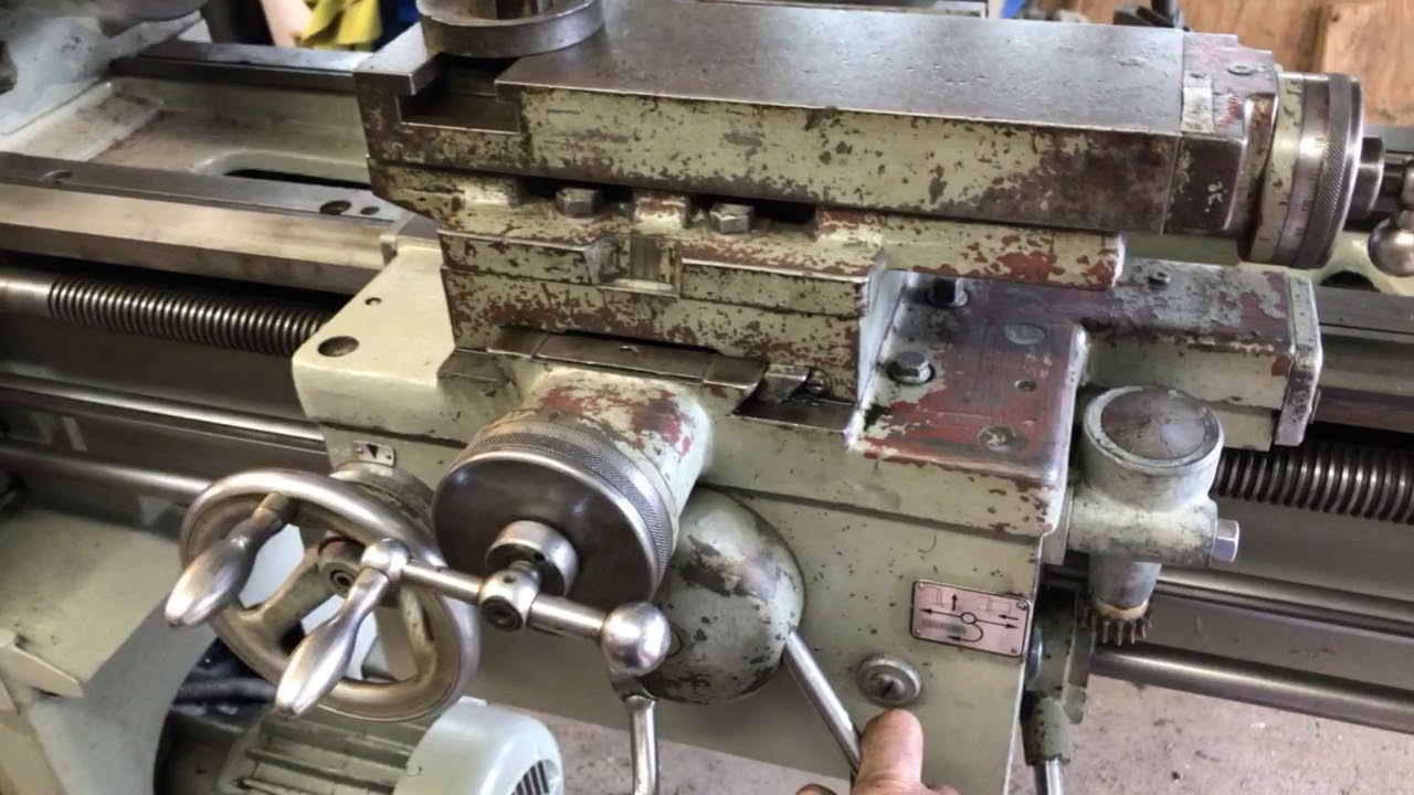 Voest Lathe 17x59 DA-210 First Time Startup On static phase converter