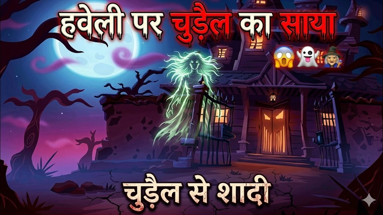 हवेली पर चुड़ैल का साया 😱 | चुड़ैल से शादी | डरावनी भूतिया कहानी #bhutikahani #horrorstory #scary