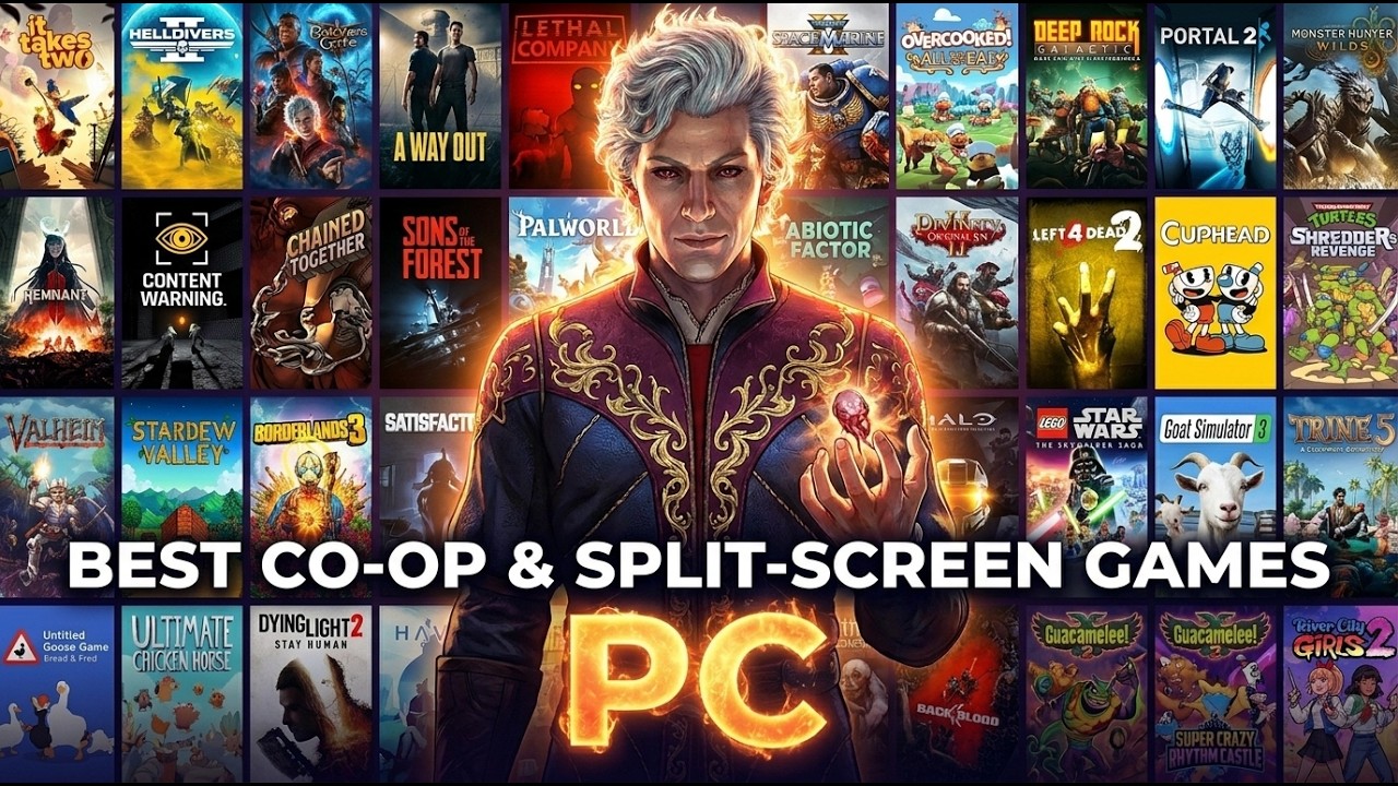 TOP 60 Best Co-Op & Split-Screen Games on PC for Playing With Friends