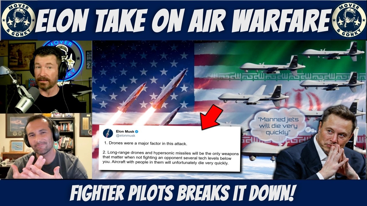 Elon Musk Says Fighter Jets Won’t Survive — Fighter Pilots React