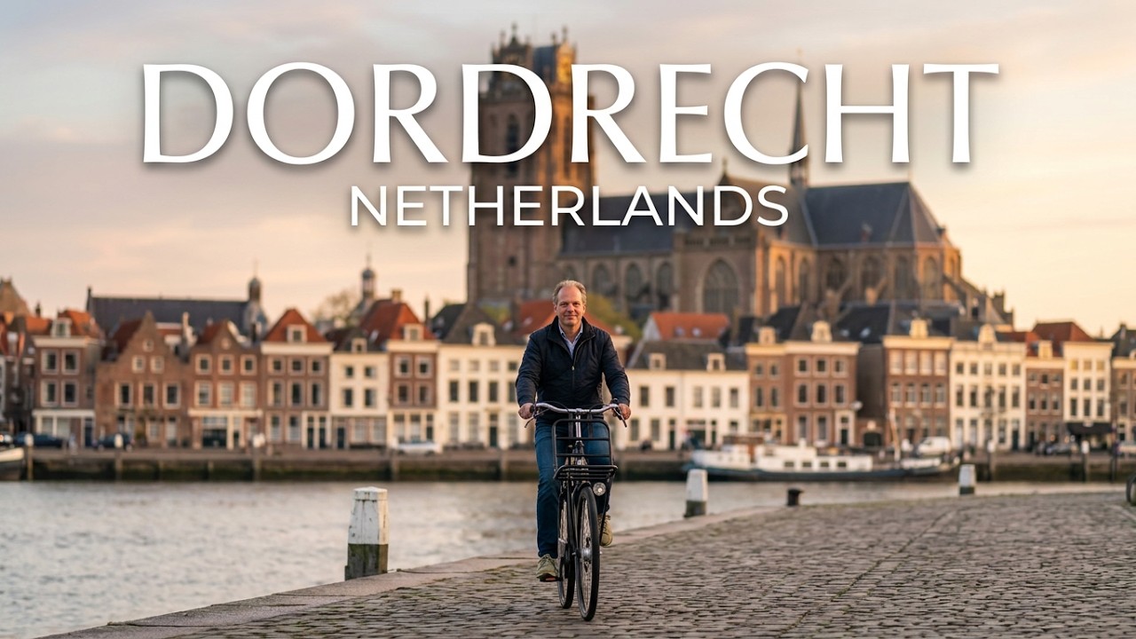 Rowerek, spacerek i dron. Bike, Walk and Drone. Dordrecht Nederland