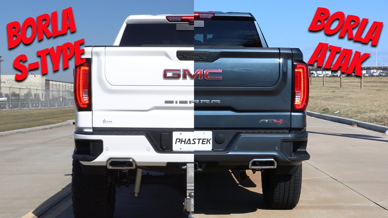 Borla GMC Sierra S-Type Exhaust vs. Borla GMC Sierra ATAK Exhaust - Phastek