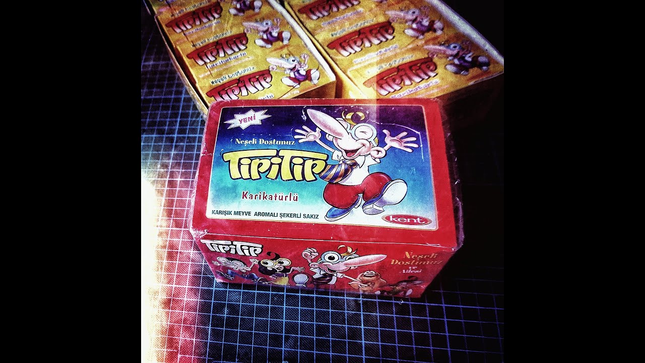 Sealed TipiTip 987-1051 box ~ Tipitip Ciklet~ chewing gums ~ gume mestecat Tipitip