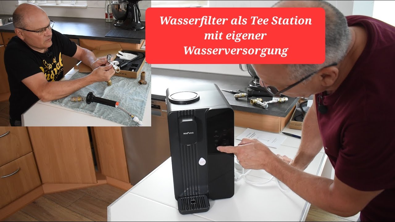 Wasserfilter von eco viva als Tee Station mit eigener Wasserversorgung