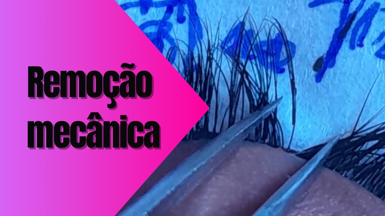 REMOÇÃO MECÂNICA APRENDA FÁCIL| remoção para manutenção|cílios fio a fio remoção mecânica como fazer