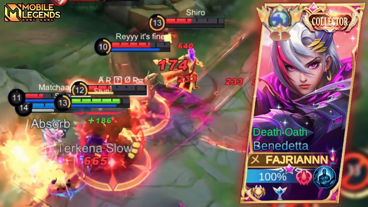 TOP GLOBAL BENEDETTA | BENEDETTA OFFLANE ROTATION | BENEDETTA GAMEPLAY MOBILE LEGENDS