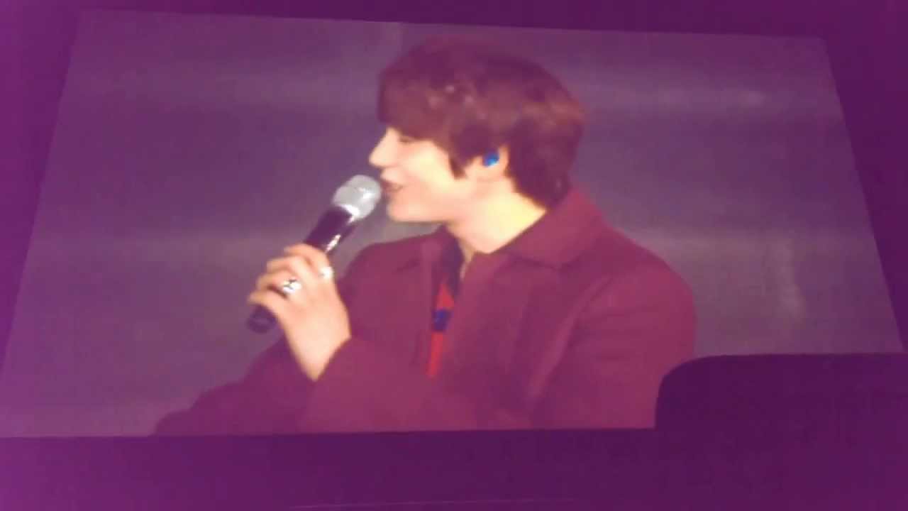 [Fancam/Eng Sub] 131228 SM Week Day 1 - KYUWOOK FULL TALK & HOLDING HANDS