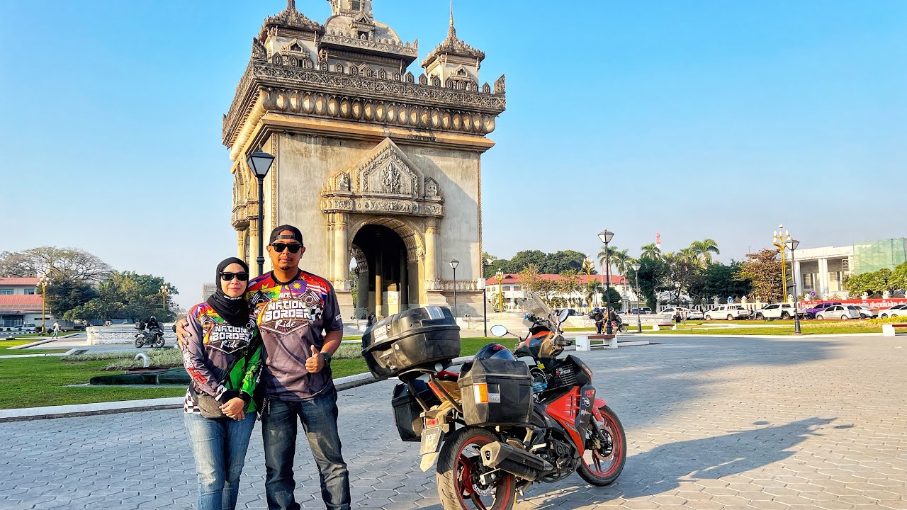 7 NATION BORDER RIDE | SYM VF3i LE v2 | DAY 10 | CARA DARI VIENTIANE LAOS KE THAILAND