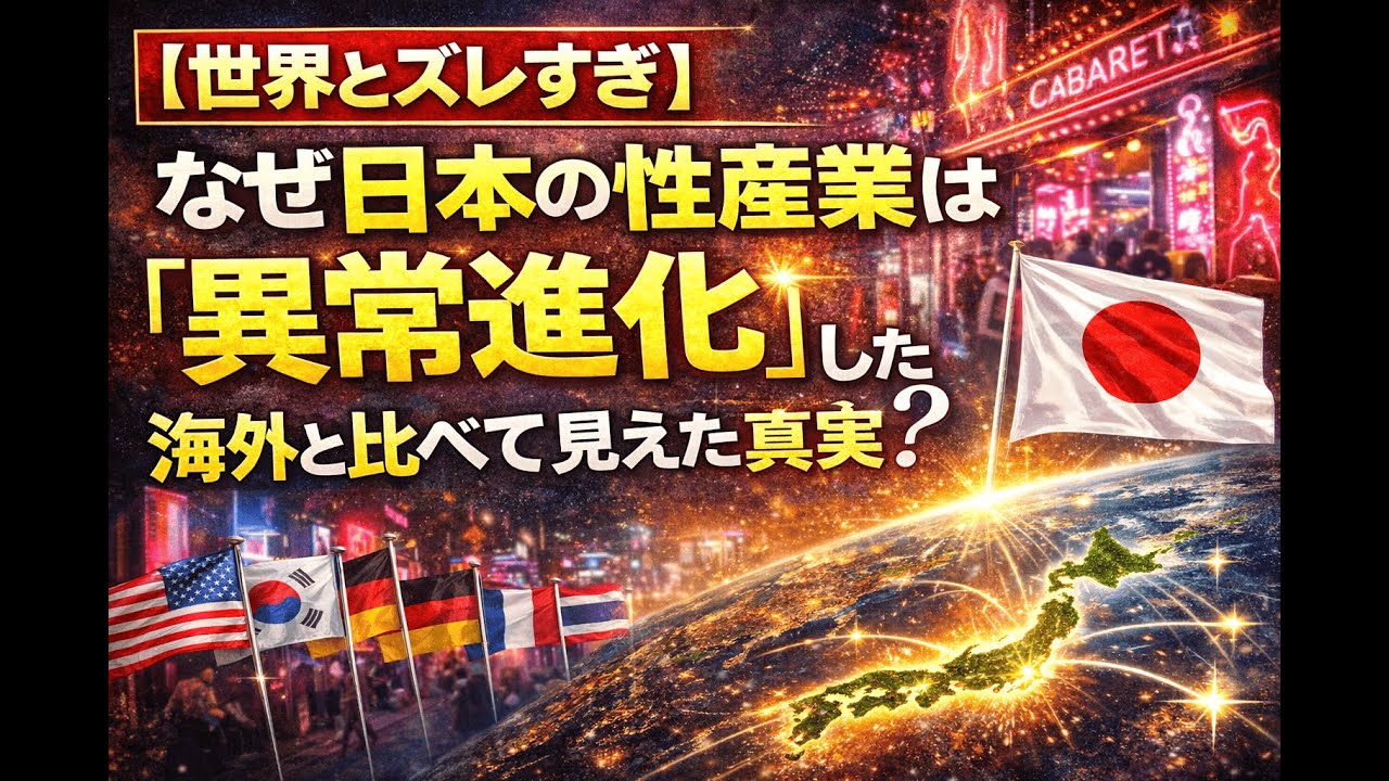 【世界とズレすぎ】なぜ日本の性産業は異常進化したのか？海外と比べて見えた真実