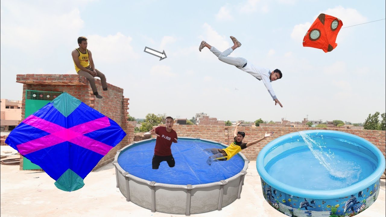 Gudda Kite Vs Swimming Pool Tut Gya | Kites