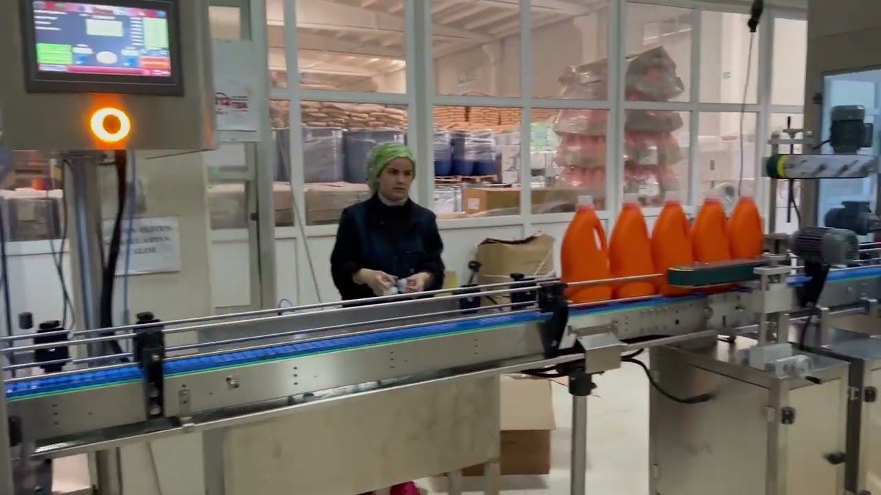 Flowmetreli Sıvı deterjan dolum Hattı