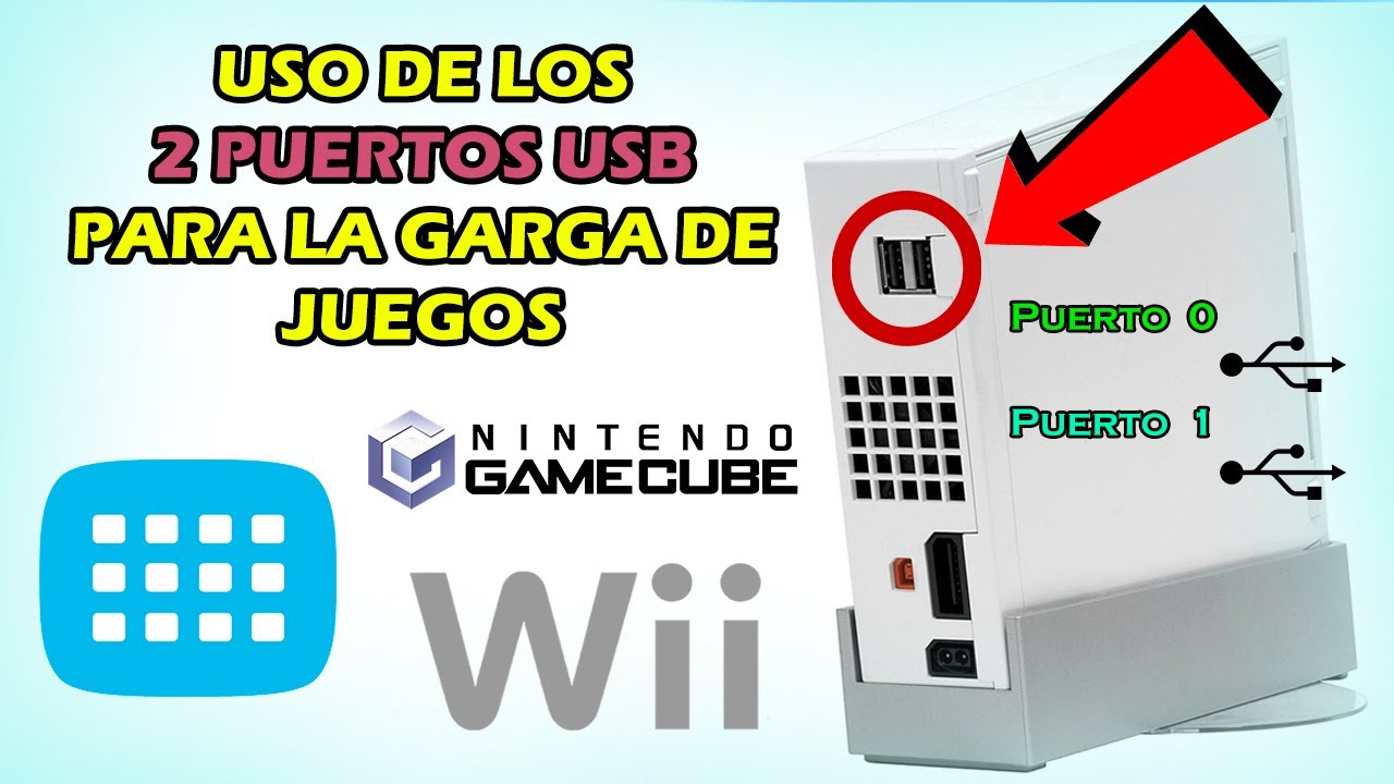 Uso de los 2 Puertos USB para la carga de juegos en Nintendo Wii ✅