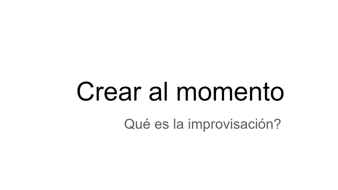 IMPROVISACI&Oacute;N EN M&Uacute;SICA EXPLICADA - Curso gratis teor&iacute;a musical para la improvisaci&oacute;n jazz - 1/6