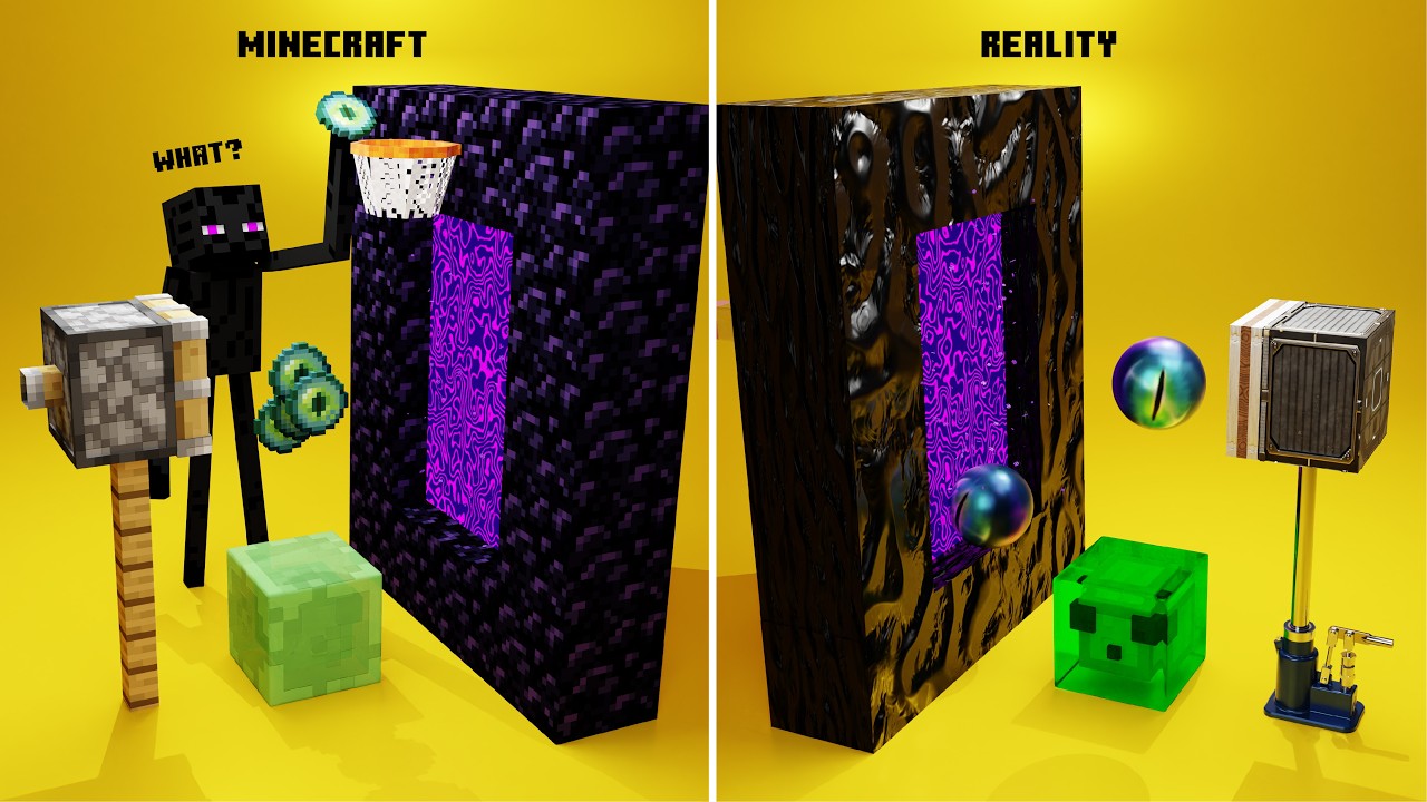 Minecraft Vs Real Life &ndash; Satisfying ASMR for the Eyes 👁️