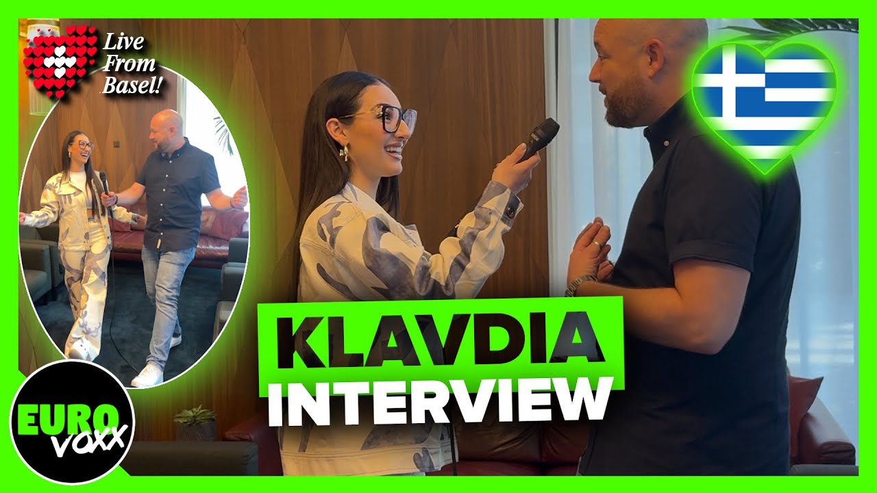 🇬🇷 KLAVDIA - ASTEROMATA (Αστερομάτα) INTERVIEW! // Greece Eurovision 2025 // Live from Basel 🇨🇭