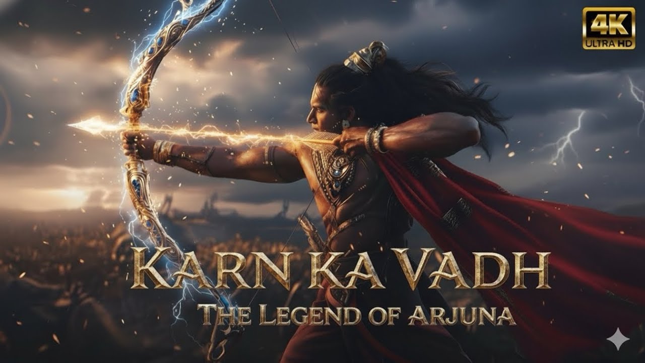 कर्ण ने अर्जुन पर नागास्त्र चलाया लेकीन अर्जुन के साथ स्वयम विष्णु जी थे || Karn vs Arjun ||