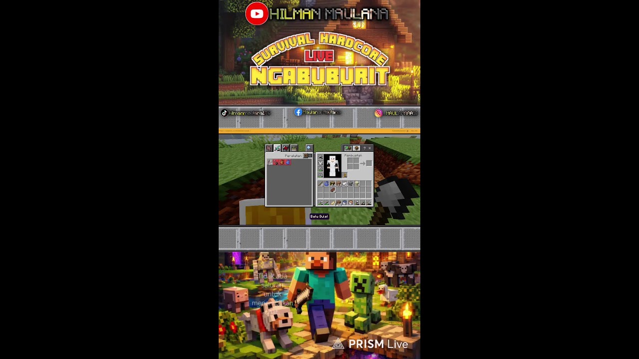 Ngabuburit Bareng! Minecraft Hardcore Survival – Jangan Sampai Mati! 😱