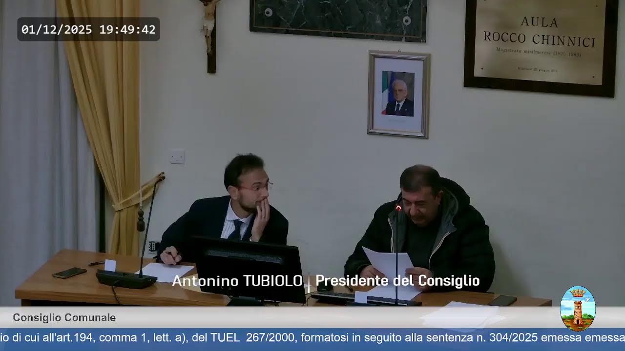Comune di Misilmeri - Consiglio del 01.12.2025