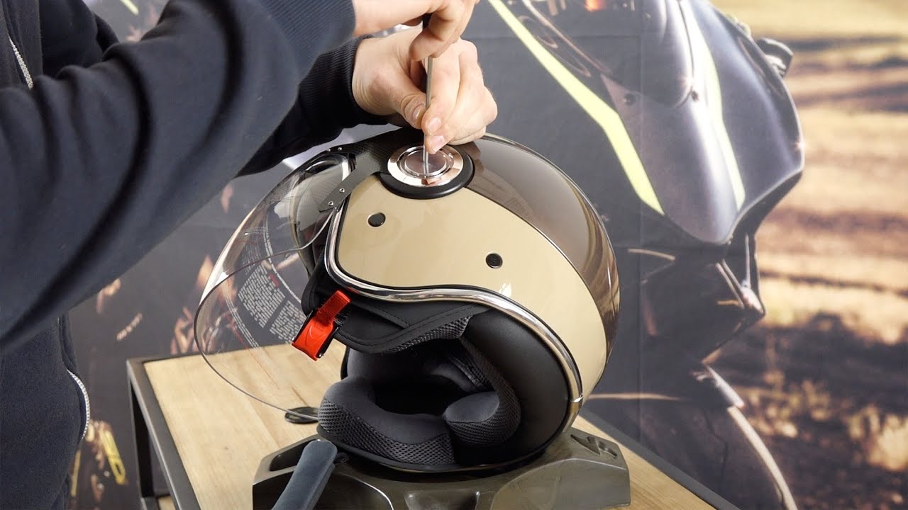 Visier Wechseln am Vespa Helm VJ / VJ1