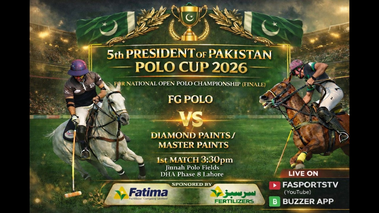🏆  Sarsabz 5th President of Pakistan Polo CUP 2026 | Diamond/Master Paints Vs FG Polo