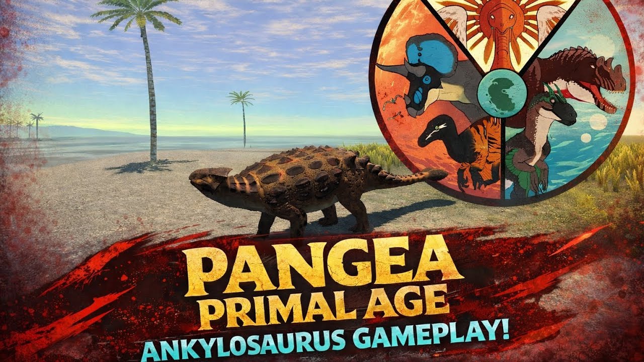 Jogando de anquilossauro no pangea primal age 